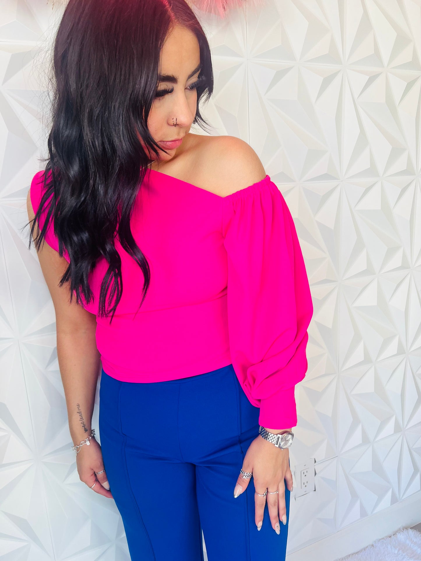 Workaholic Babe Top(Pink)